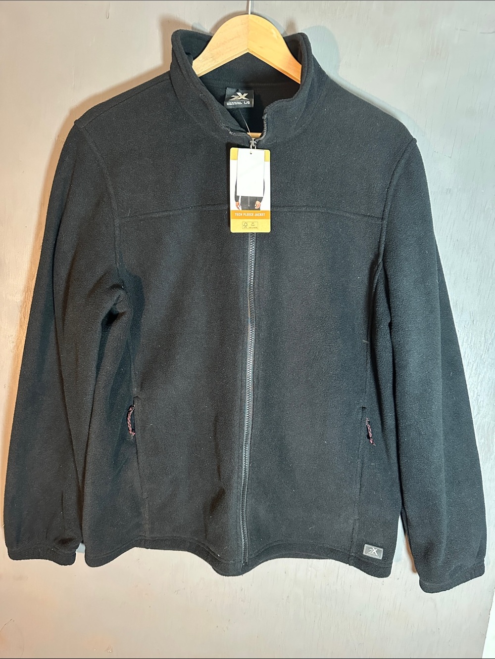 ZeroXposur Men's Black Full-Zip Fleece Jacket